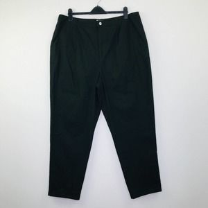 ASOS Design Women’s 16 Dress Pants Black Pleated Straight High Rise Curve AJ8